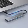 GRAUGEAR G-HUB2A2C-AC interface hub USB 3.2 Gen 1 (3.1 Gen 1) Type-A + Type-C 5000 Mbit/s Silver