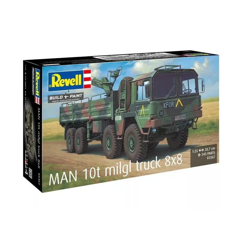 Plastic model kit REVELL Man 10T Milgl 8x8 Truck 1/35 scale