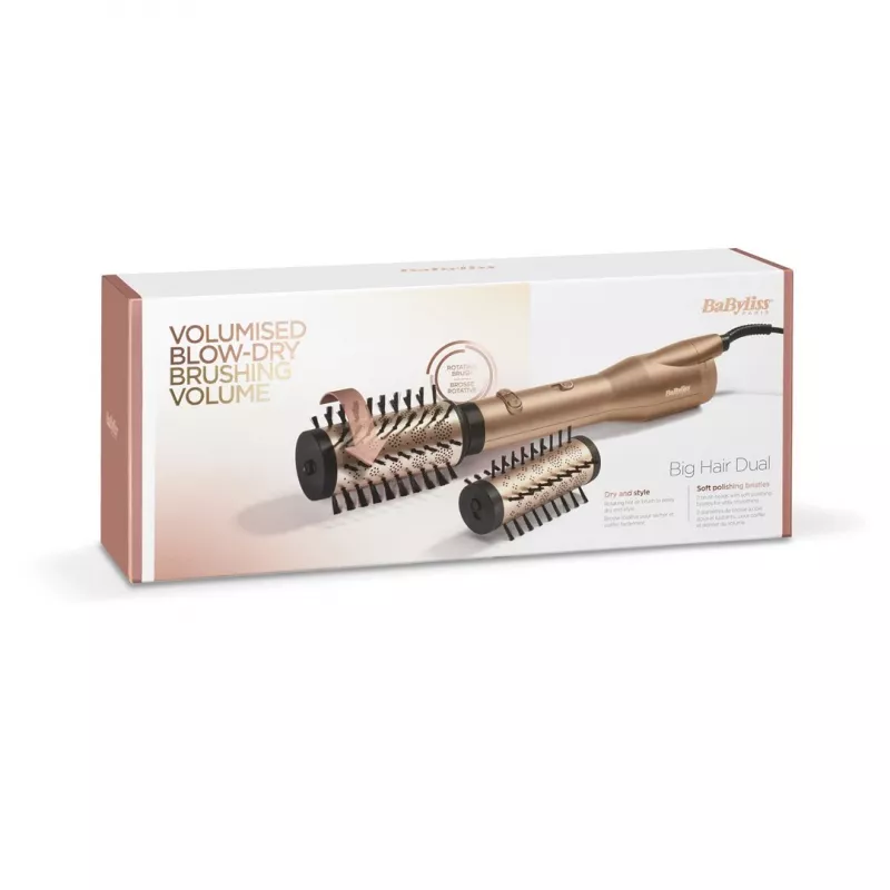 Hair dryer and curling iron Babyliss AS952E, gold