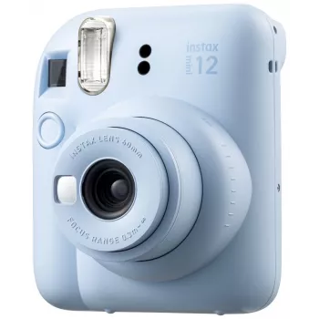 Instant camera Fujifilm Instax Mini 12 Blue — 86 x 54 mm prints, 60 mm focal length, electronic shutter