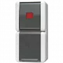 Rocker switch JUNG 876KOW Black Red White