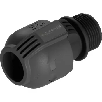Sprinklersystem connector 25mm > 1, black connector/Grey