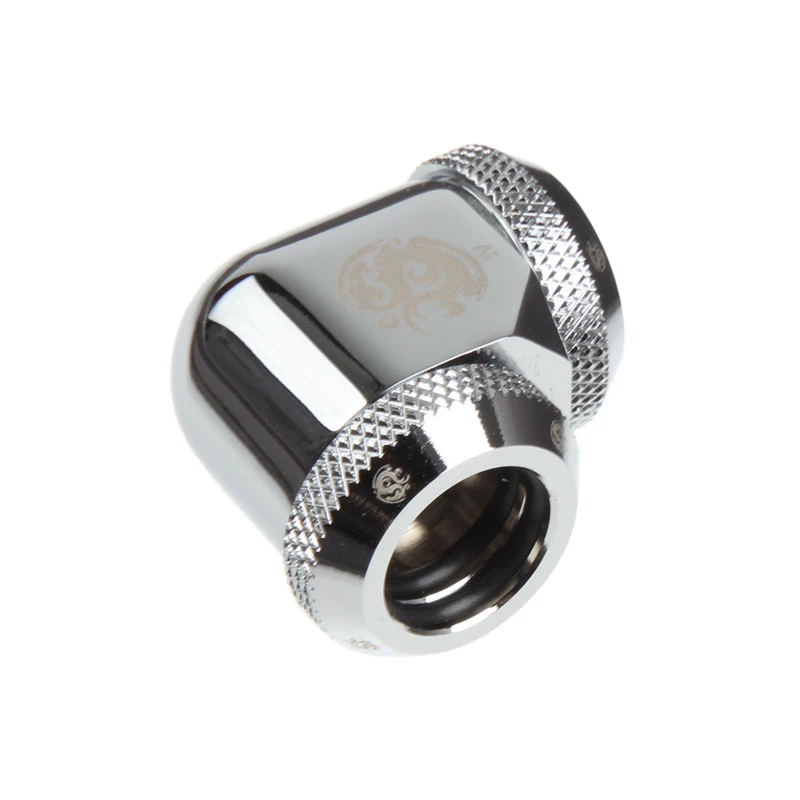 BitsPower Multi-Link Adapter 90° for 2x 12mm AD — BP-E90DML, shiny silver