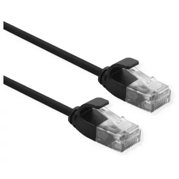 Networking cable ROLINE 21.15.3954 RJ-45 Cat6a 1.5 m Black
