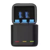 Charger Telesin GP-BNC-901 for GoPro Hero 9/10 — dual-battery charger with two batteries
