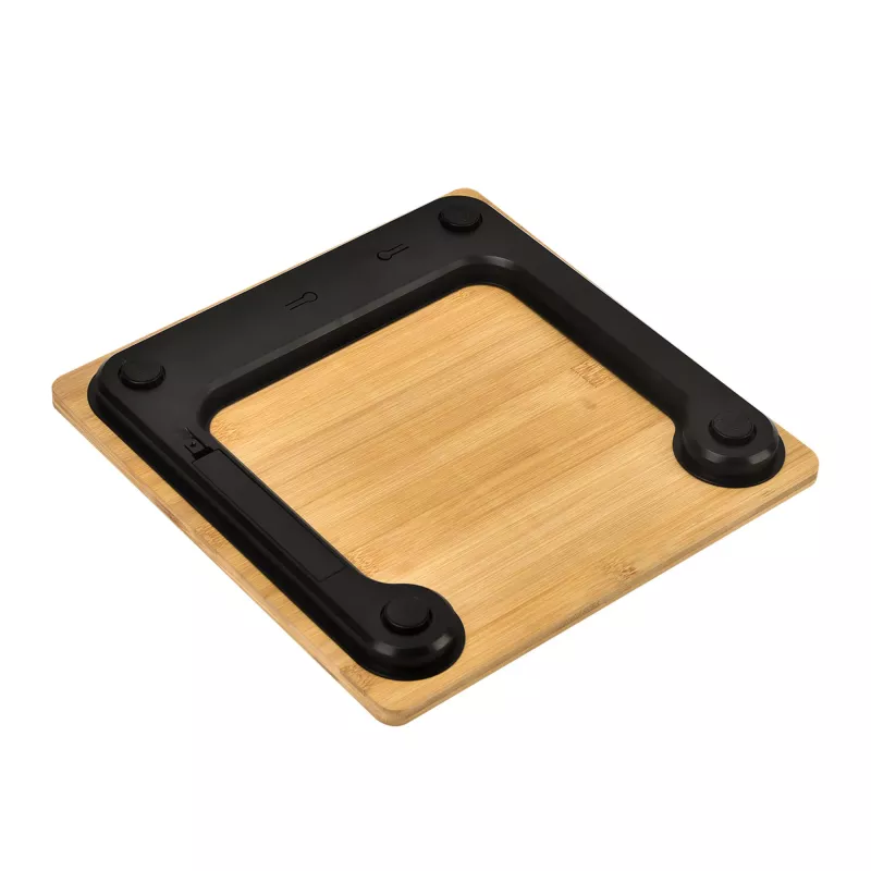 Electronic personal scale Jata HBAS1489 — 180 kg capacity, 100 g accuracy, 10.2 cm LCD, bamboo platform
