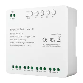 Smart switch module Avatto DIY WSMD-4 32V — 4-channel 32V control module for DIY projects