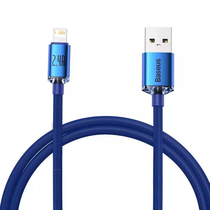 Lightning Cable Baseus CAJY000003 1.2m Blue 2.4A