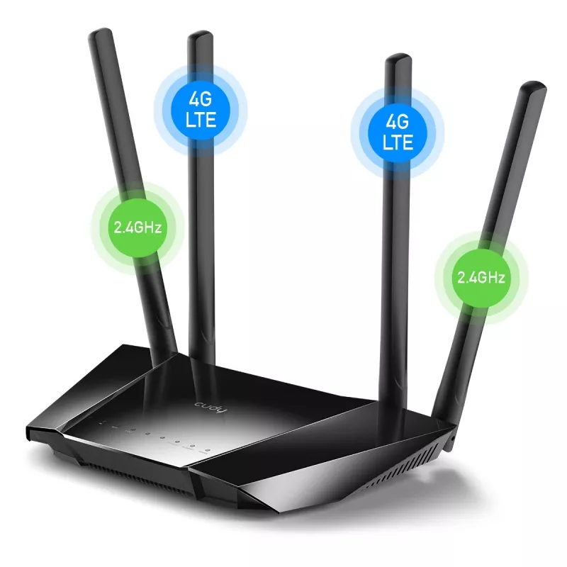 Cudy LT400 Wireless Router Fast Ethernet Single-band (2.4 GHz) 4G Blac