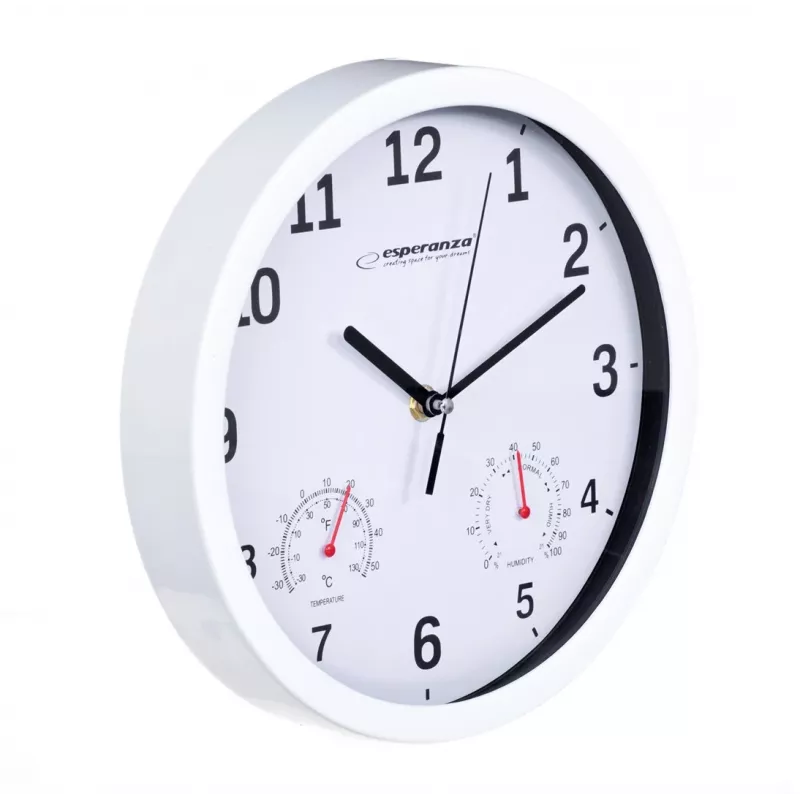 Esperanza EHC016W wall/table clock Quartz clock Round White