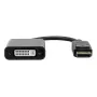DisplayPort to DVI Adapter Garbot 20cm M/F Black, 20 cm cable, male DisplayPort to female DVI
