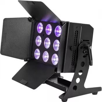 LED par light EUROLITE CLS-9 QCL RGB/WW 9x7W — compact stage wash with 9 x 7W RGB/WW LEDs
