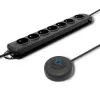 Surge Protector Qoltec 50171 Black 7 AC Outlets 230V 1.5m