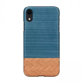 Smartphone case man and wood for iPhone XR — denim black protective cover