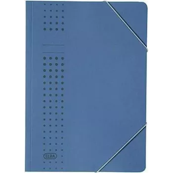 ELBA elasticated folder chic 400010108 DIN A4 150Bl. carton dark blue (400010108)