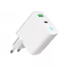 Alimentator Retea 220V GEMBIRD, Universal, 1 X USB Type-C D 20W, 1 X USB-a 3.0 QC 18W, Indicator LED, White