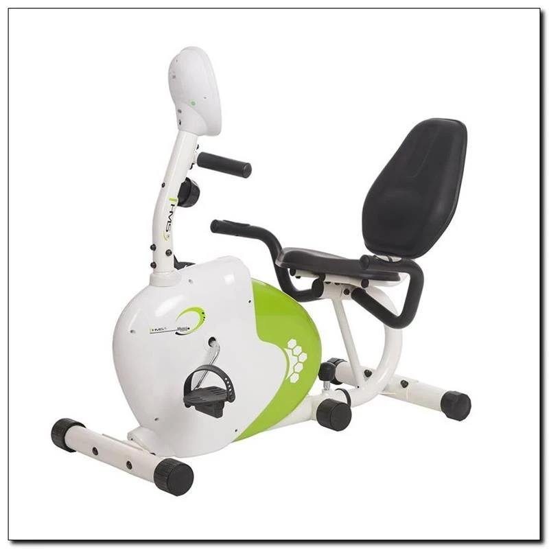 Horizontal magnetic bicycle white and green HMS R9259