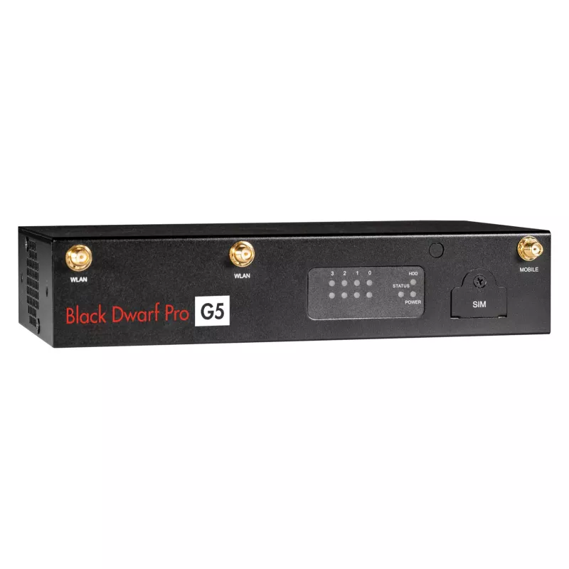 Securepoint Black Dwarf Pro G5 VPN as a Service hardware firewall Desktop 2.83 Gbit/s
