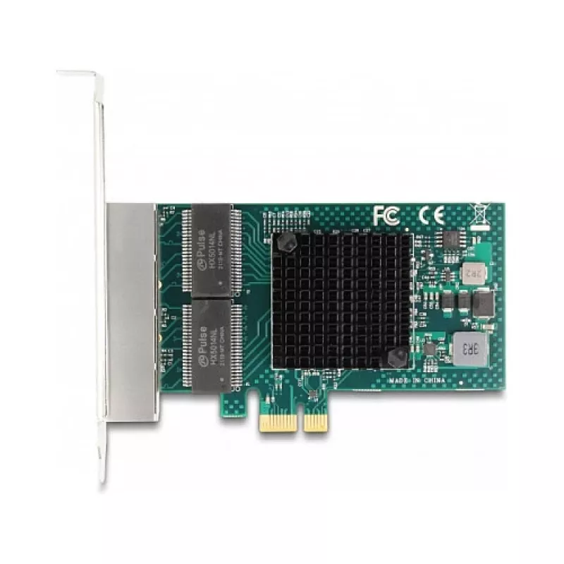 DeLOCK PCI Express x1 Card to 4 x RJ45 Gigabit LAN BCM