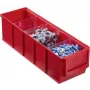 Storage box allit ProfiPlus ShelfBox 300S, red, 91×300×81 mm