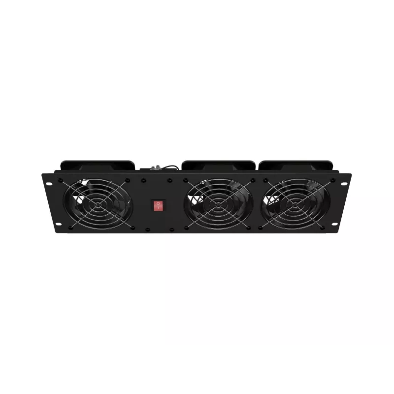 Ventilation panel LANBERG AK-1506-B 19 inch with 3 fans 230V black