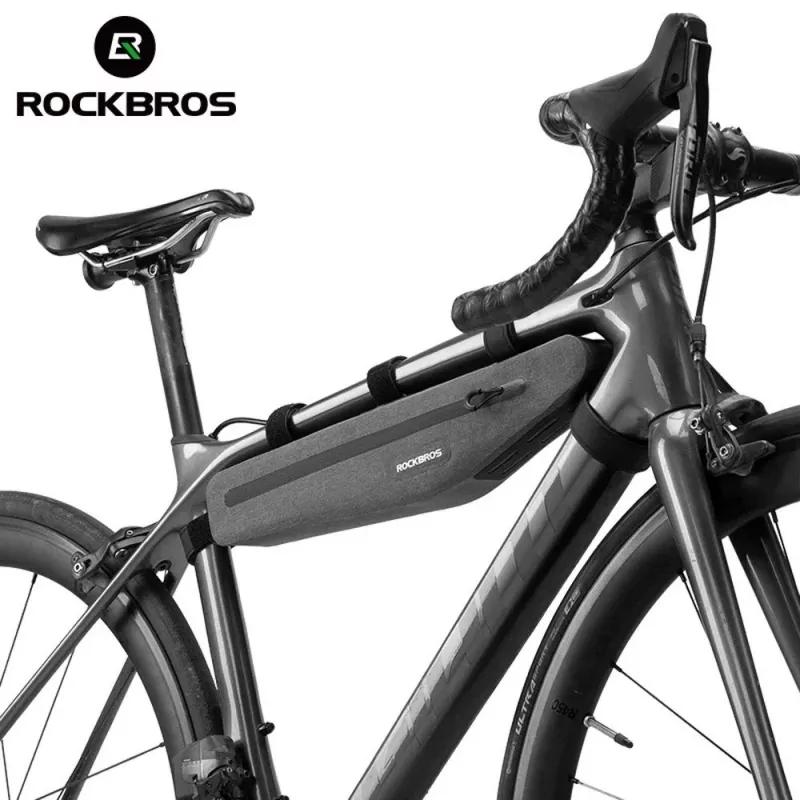 Rockbros AS-052 grey waterproof bike frame bag