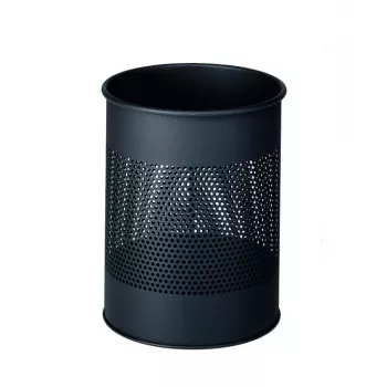 Trash Can Durable 331058 15 L Round Metal Anthracite