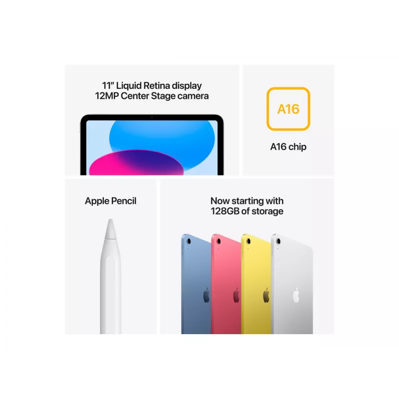 Tablet Apple iPad 5G LTE-TDD & LTE-FDD 11 inch A16 128GB iPadOS 18