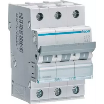 Hager MCN310. AC Input Frequency: 50/60 Hz, Nominal Current Output: 10 A. Width: 52,5 mm, Depth: 70 mm, Height: 83 mm (MCN310)