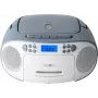 Clock radio Reflexion RCR2260 White/Blue — bedside clock radio with digital display