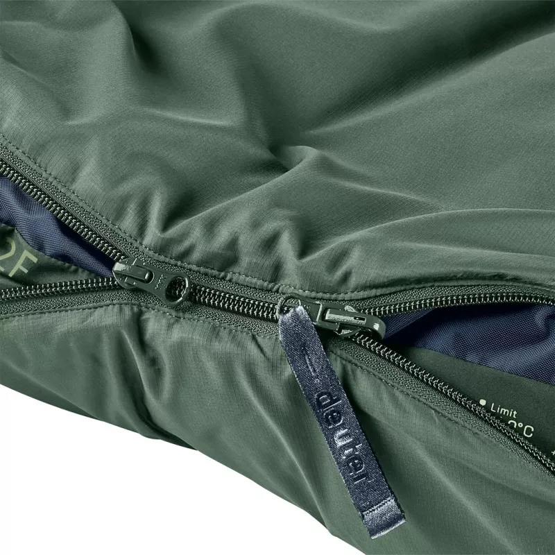 Sleeping bag DEUTER Orbit -5C/23F Adult walking, 2080×750×500 mm, synthetic, green