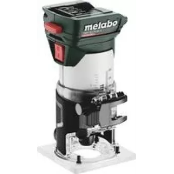 Compact battery-powered edge router Metabo FMV 18 LTX BL 8 — cordless tool, compatible with 18V LTX batteries