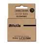 Ink cartridge ACTIS KB-223BK compatible with Brother LC223Bk, black pigment ink 16 ml, standard yield