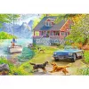 Jigsaw Puzzle Ravensburger Feel Well & Puzzle – Summer house by the lake, 200 pieces