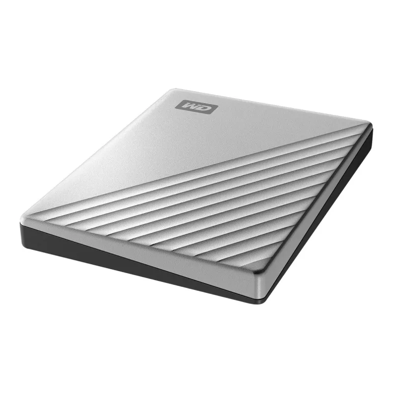 WD My Passport Ultra for Mac WDBKYJ0020BSL - Hard Drive - encrypted - 2 TB - external (Portable) - USB 3.0 (USB-C Connector) - 256-Bit-AES - Silver