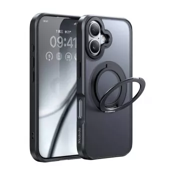 Protective case Mcdodo PC-4930 MagSafe for iPhone 16 with integrated stand, black