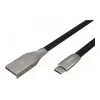 NATEC Cable USB-C/A 2.0 1m prati 1m black metal