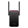 Wi‑Fi signal booster Cudy RE3000 2400–5000 MHz, 802.11ax/ac/n/g/b/a, Ethernet 100 Mbps, external antenna, black/red