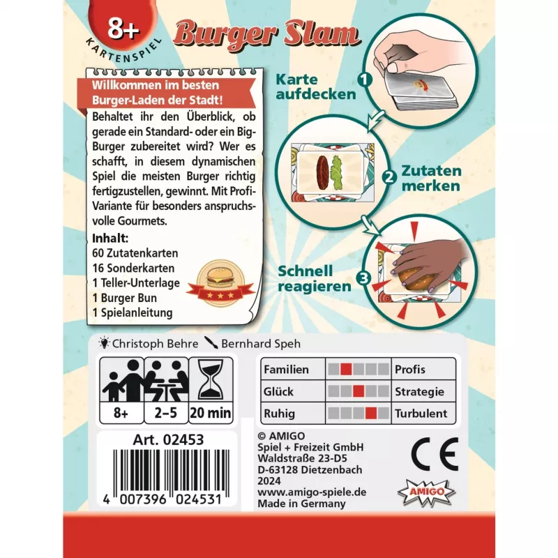 Burger Slam, Card Game