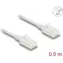 Network Cable DeLOCK RJ45 Cat.6A plug to plug U/UTP 0.5m white