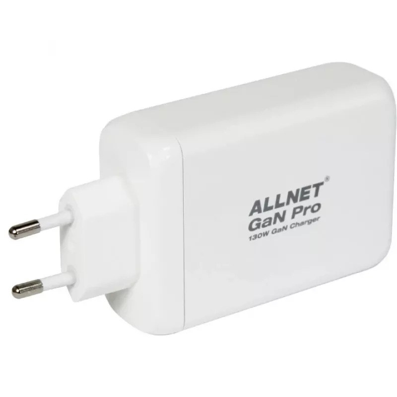 Power supply ALLNET PSU-GaNPD-USB-1A3C-130W — 130W, 1× USB-A, 3× USB-C