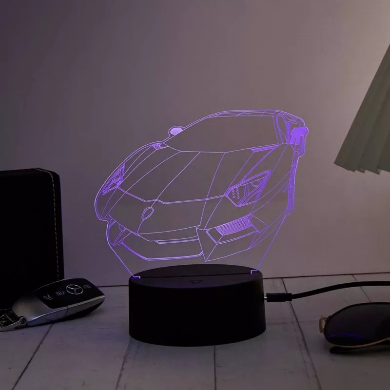 LED vehicle RGB 3D light decoration MANTA SNL120RGB — RGB lamp for cars and motorcycles