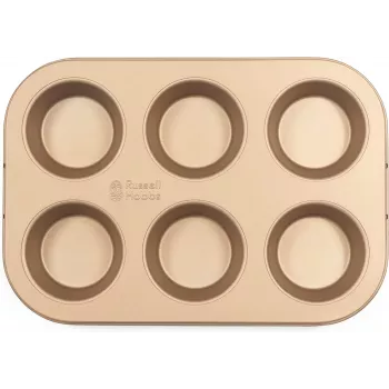 Muffin Maker Russell Hobbs RH02151GEU7 Gold non-stick surface, countertop electric muffin tray
