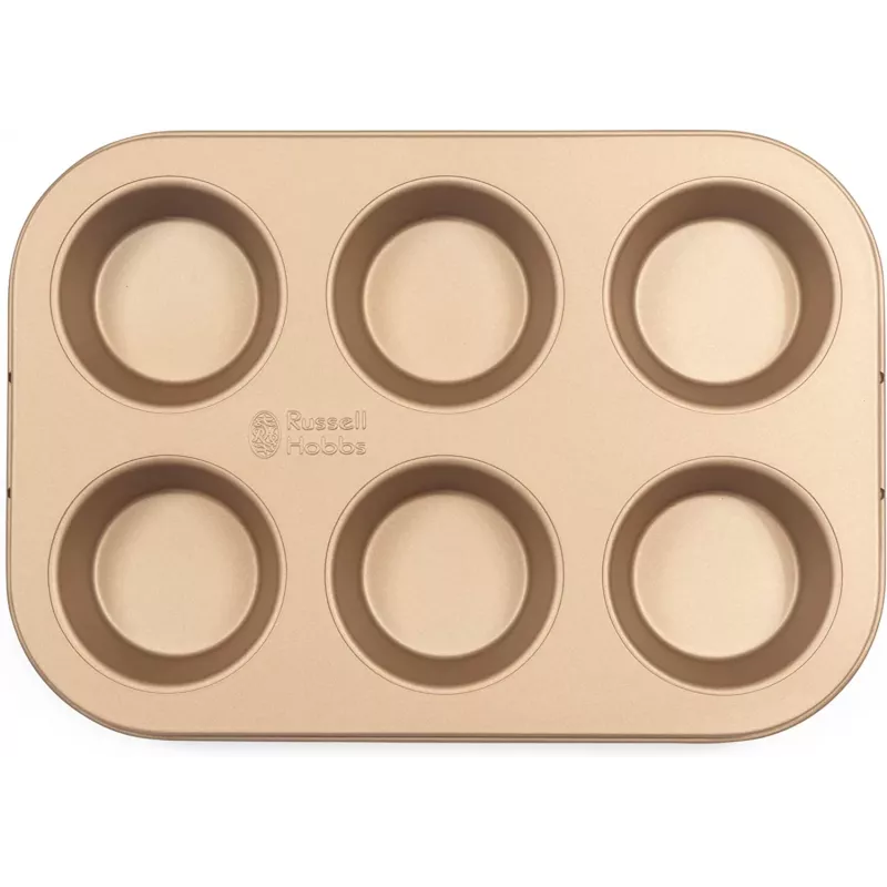 Muffin Maker Russell Hobbs RH02151GEU7 Gold non-stick surface, countertop electric muffin tray
