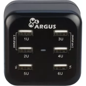 Inter-Tech Argus LS-6US - Power Supply - 34 Watt - 6,8 A - 6 Output Ports (USB) (88885322)