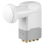 Wentronic Goobay Universal Octo LNB, White-Grey - digital SAT LNB (DVB-S2) for 8 subscriber (4K/HDTV/3D reception) (67273)
