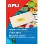 Label sheets agipa Adress-Etiketten 70 x 35 mm neon orange for inkjet/laser printers and copiers, permanent, 1 sheet (100765)
