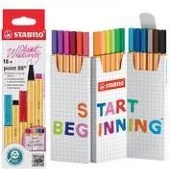 STABILO Fineliner point 88 18 colours Fine tip Multicolour