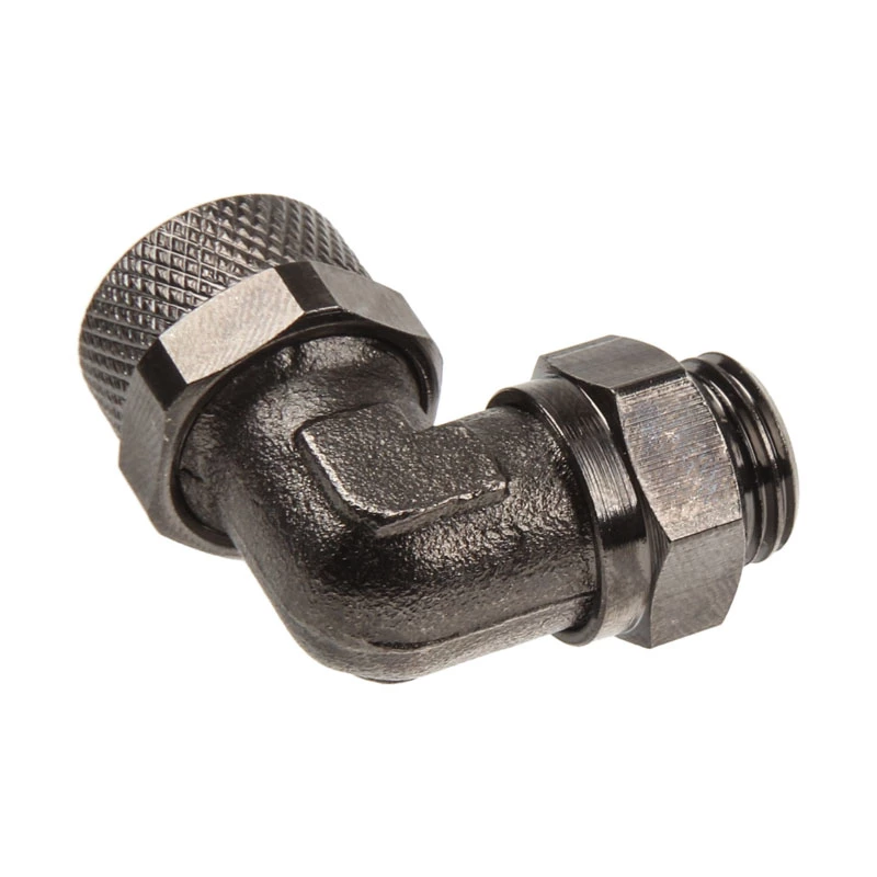 Alphacool 1/4 inch (13/10 mm) black nickel-plated fitting 62116