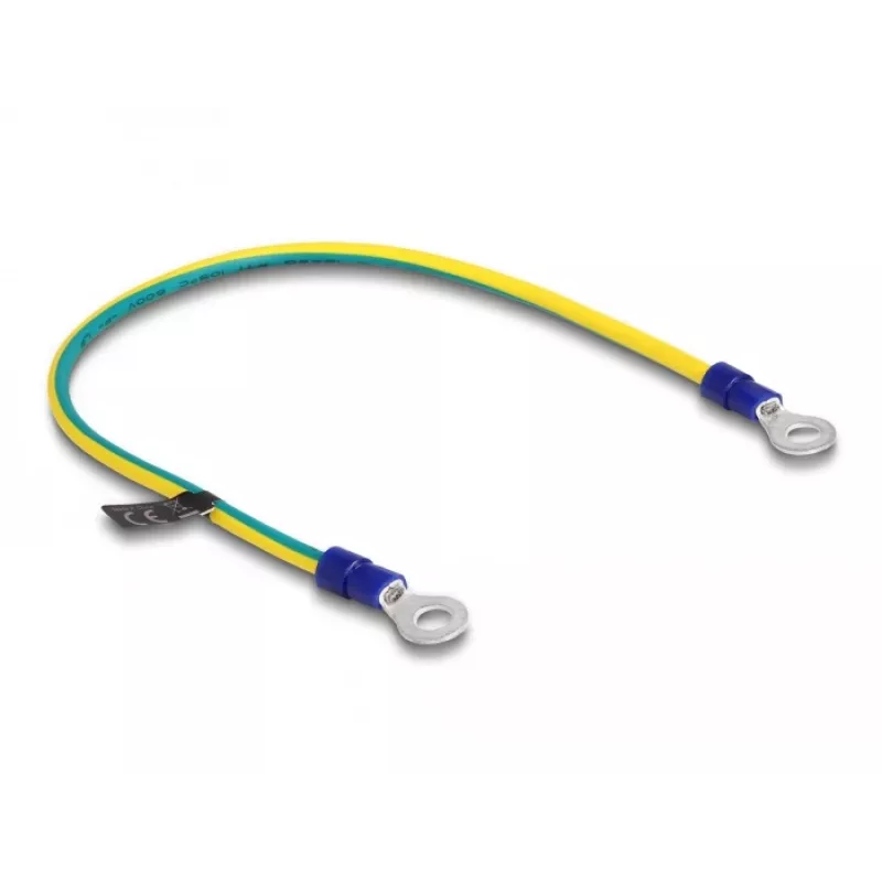 Ground cable DeLOCK 66866 30 cm Blue Yellow